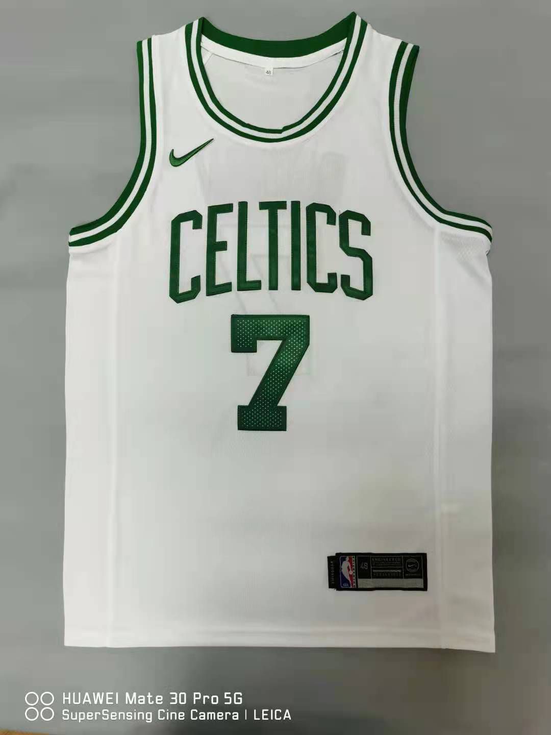 Men Boston Celtics #7 Brown White 2021 Nike Game NBA Jerseys